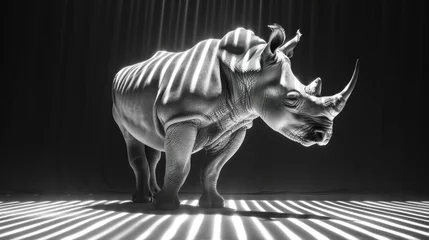 Foto op Plexiglas Glowing rhino graphics © ปฏิภาน ผดุงรัตน์