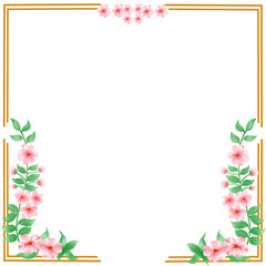 frame of flowers