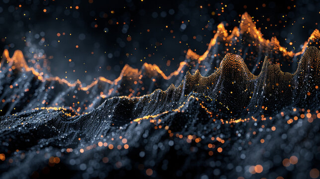 A line graph charting the fluctuations of a specific stock over a period of time