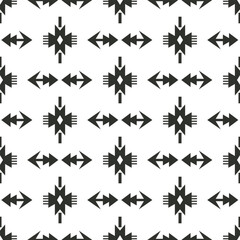 Tribal Southwestern Navajo Quilt Seamless Pattern