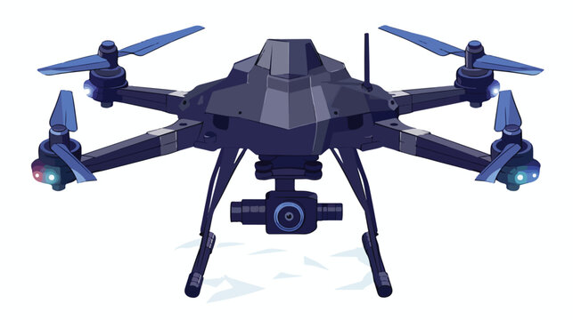 Police drone for flying reconnaissance vector image