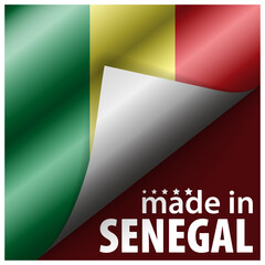 Made in Senegal graphic and label.