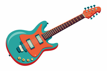 Fototapeta na wymiar Guitar vector design on white background.