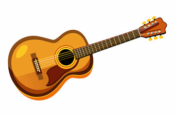 Guitar vector design on white background.