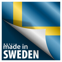 Made in Sweden graphic and label.