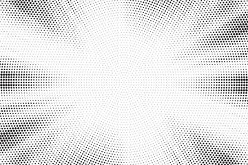 Halftone gradient sun rays pattern. abstract halftone vector dots background. monochrome dots pattern. pop art, comic small dots. star rays halftone poster. shine, explosion. sunrise rays background.	