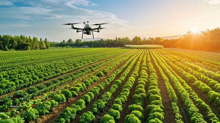 Smart agriculture technologies that optimize farming practices for increased sustainability and yield - obrazy, fototapety, plakaty