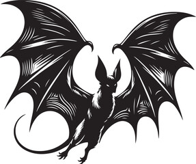 Bat silhouette vector
