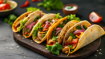 Savory Ground Beef Tacos with Fresh Vegetables and Lime