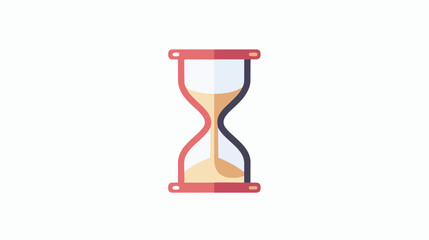Sand watch icon. Hourglass sign flat vector isolated