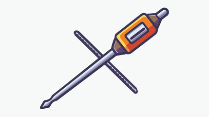 Screwdriver Line Vector Icon template flat vector isolated