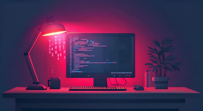 Secure coding practices, minimalist symbols and clean code,