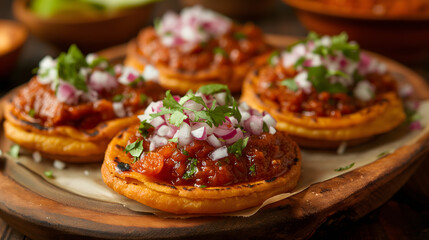 Authentic Mexican Tostadas with Fresh Salsa and Toppings