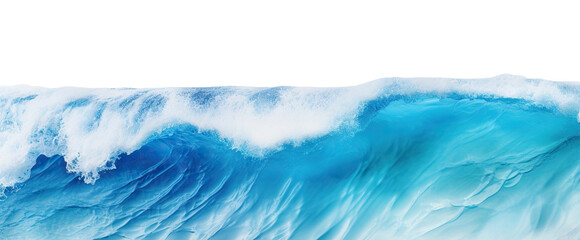Blue sea wave, cut out