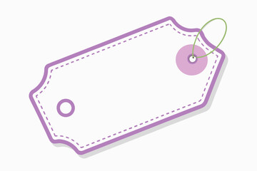 Laser cut price tag label black silhouette vector design.