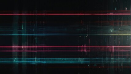 Techno Glitch Abstract Texture with Digital Distortion