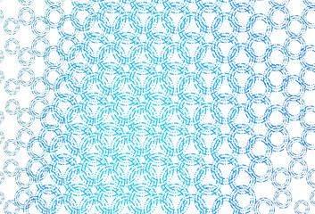Fototapeta na wymiar Light blue vector backdrop with dots.