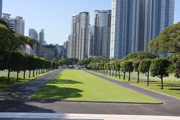 The Manila American Cemetery drive up entrance on April 1, 2024