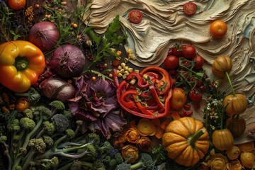 Subtle hints of flavor weaving together in an abstract culinary tapestry.