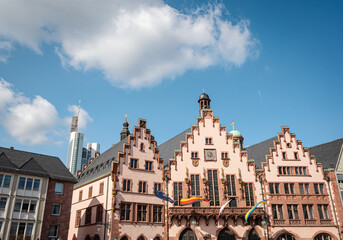 Cityhall and administration center of frankfurt called Frankfurter Römer
