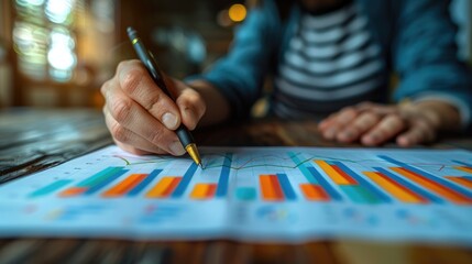 Obraz premium Businessmen or investor working with financial and analyze company financial reports. investment, balance sheets, taxes, planning and business strategies concept. Generative AI