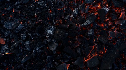embers close-up texture background 