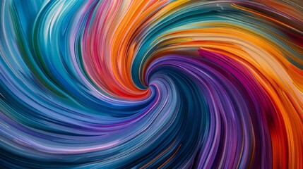 Playful swirls of color intertwining in a dance of harmony