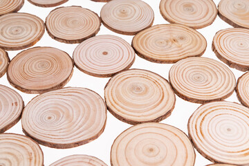round wood textured background for decoration - 779951695