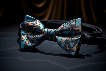 An HD-captured image presenting a curated fashion collection of elegant bow ties, made from high-quality multi-colored silk satin, offering a stylish accessory choice for the fashion-conscious.