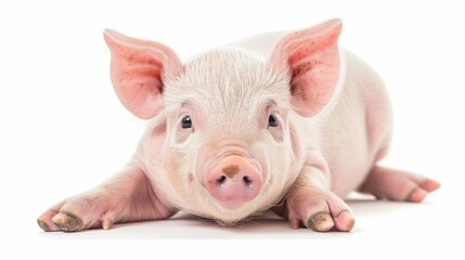 A Delightful Baby Piglet Resting