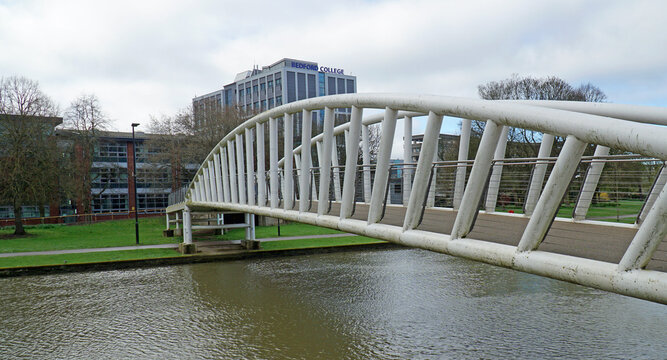 Modern Bridge over the river Ouse at Bedford.