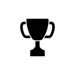 Trophy Cup flat vector icon. Simple solid symbol isolated on white background
