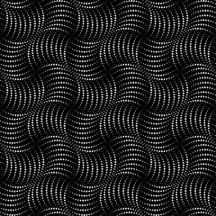 Vector seamless texture. Modern geometric background. Grid of dots. 
