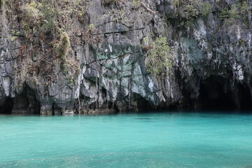 Underground river entrance in Palawan, Philippines