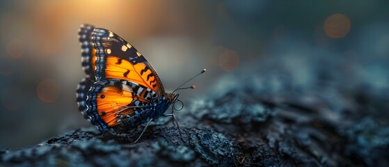 The transformative power of metamorphosis and growth symbolized by a butterfly emerging from a cocoon. Concept Personal growth, Life transformation, Butterfly symbolism, Metamorphosis symbolism
