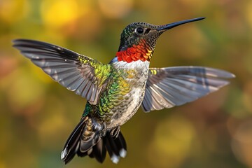 Cute Watercolor Hummingbirds in romantic mood c
