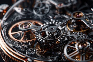 Bring the intricate world of mechanical timepieces to life with a wormseye view Highlight the gears, springs, and intricate details that make each piece a work of art