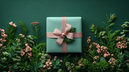 Gift boxes adorned with flowers