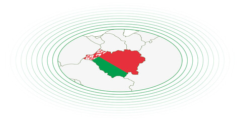 Belarus oval map.