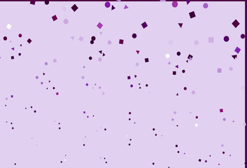 Light Purple vector layout with circles, lines, rectangles.