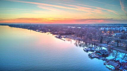 Sava River Sunset