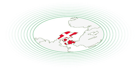 Denmark oval map.