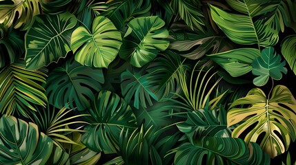 A botanical print featuring lush foliage, bringing the beauty of the outdoors inside.