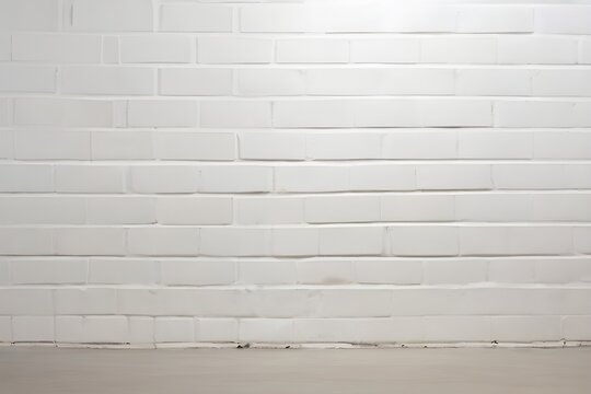 Fototapeta Texture of an abstract white brick wall used as a pattern backdrop. large panorama image.,white brick wall background
