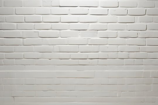 Texture of an abstract white brick wall used as a pattern backdrop. large panorama image.