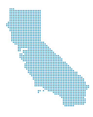 Map of California state from dots - 779972439