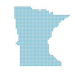 Map of Minnesota state from dots - 779972497