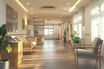 Interior of a modern nursing home