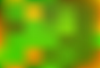 Light Green, Yellow vector abstract blurred background.