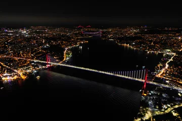 Bosphorus Bridge istanbul Turkey ( July 15 martyr bridge ) magnificent view of istanbul © yusuftatliturk
